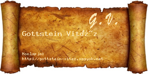 Gottstein Vitéz névjegykártya